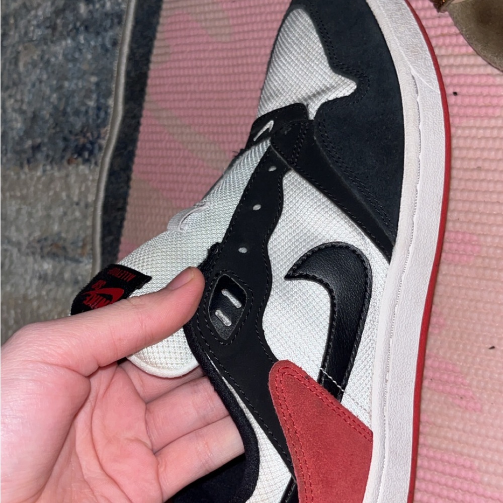 Nike Black and Red Athletic Shoes